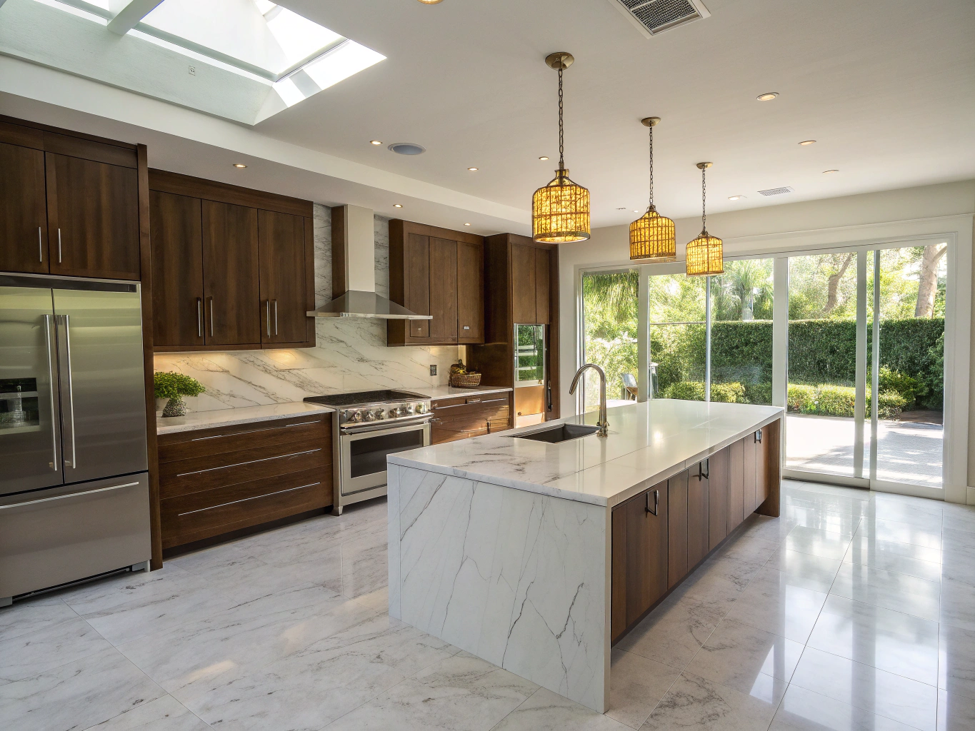 Beautiful renovated residential home interior and exterior in Mableton, Georgia